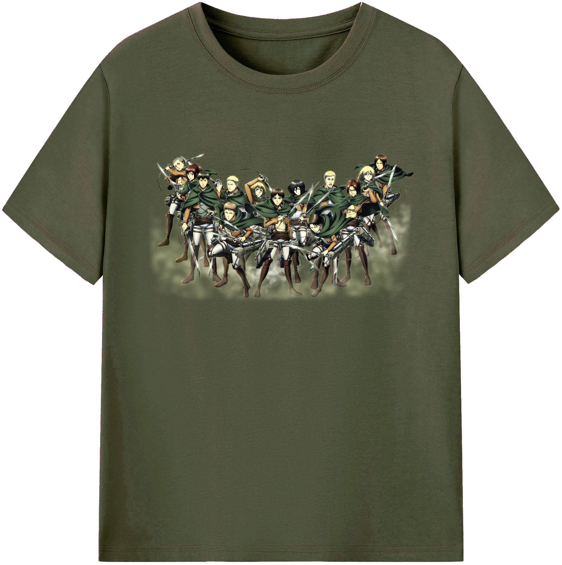 （画像用） 進撃の巨人 Attack on Titan 綿100％ メンズ半袖Tシャツ｜肌触りやわらか＆通気性